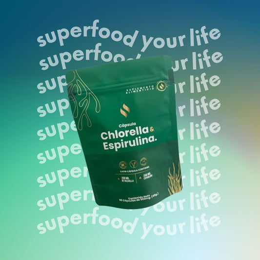 Cápsulas de Chlorella & Espirulina
