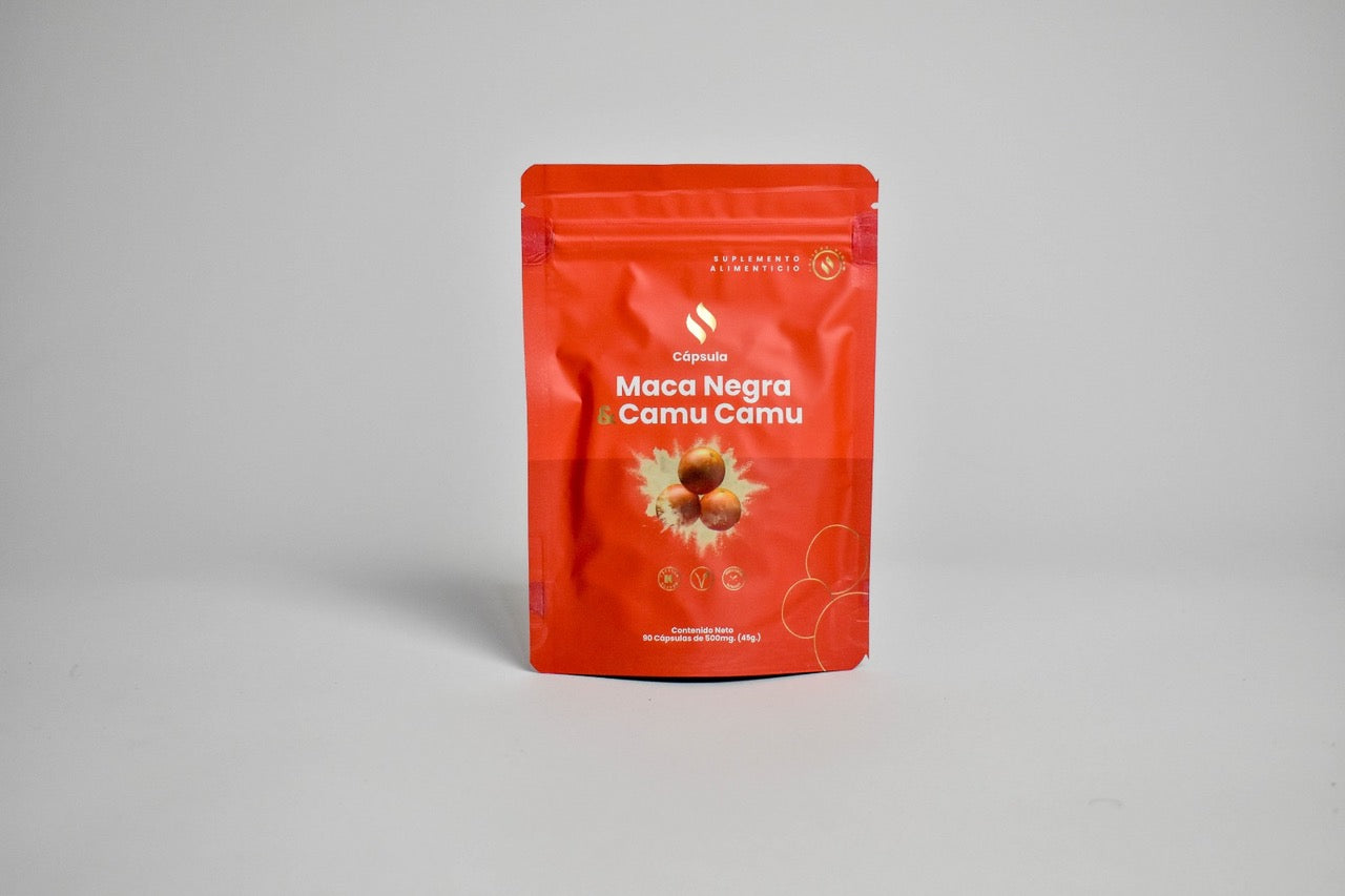 Capsulas de Maca Negra & Camu Camu